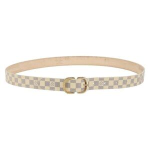 LOUIS VUITTON Damier Azur Ceinture Mini Belt 38.6"" M9782 LV Auth 147727